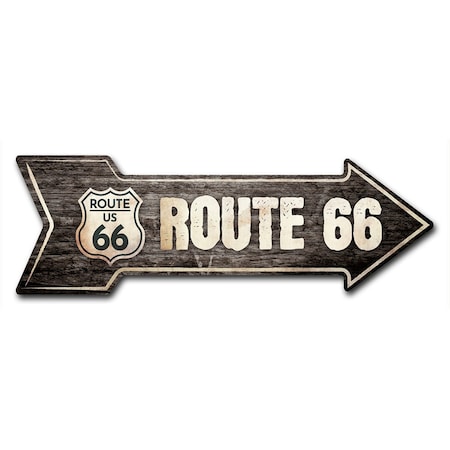 Signmission Route 66 2 Arrow Decal Funny Home Decor 24in Wide D-A-8-999639